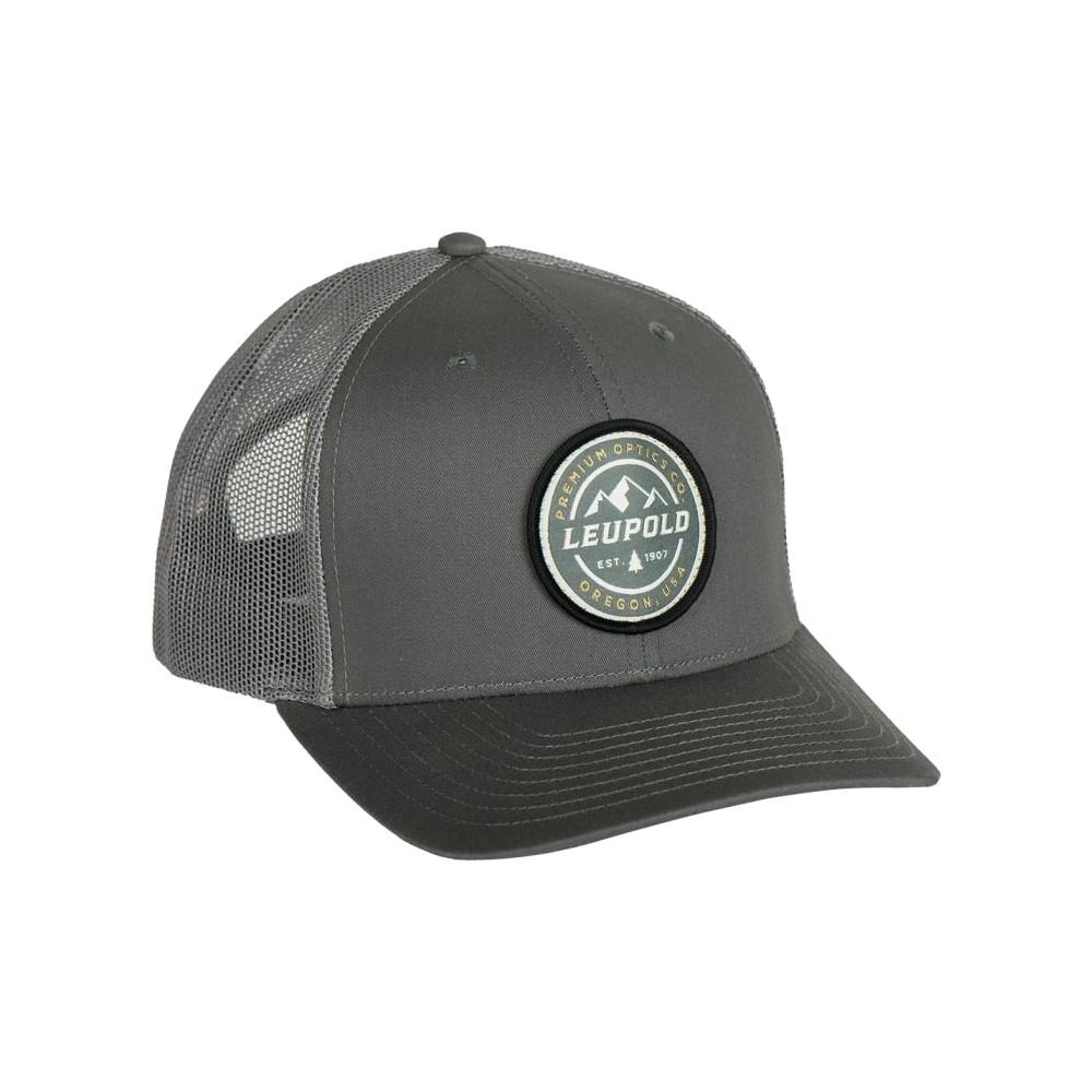 Leupold Grey Cascade Outdoor Trucker Hat Snapback