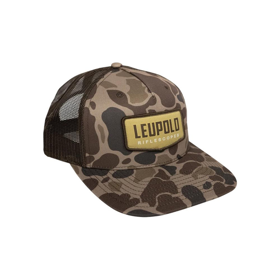 Leupold Brown Camo Riflescopes Trucker Hat Snapback