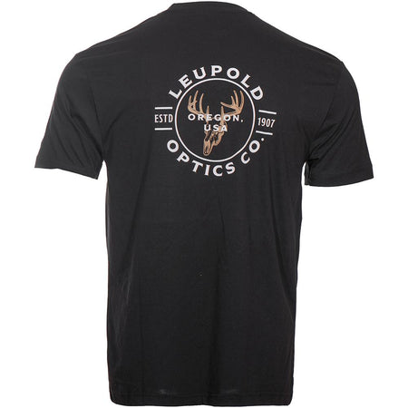 Leupold Buck Country Short Sleeve Tee Shirt in Black Large