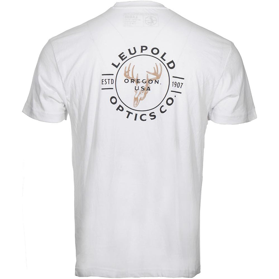 Leupold Buck Country Short Sleeve T-Shirt Medium White