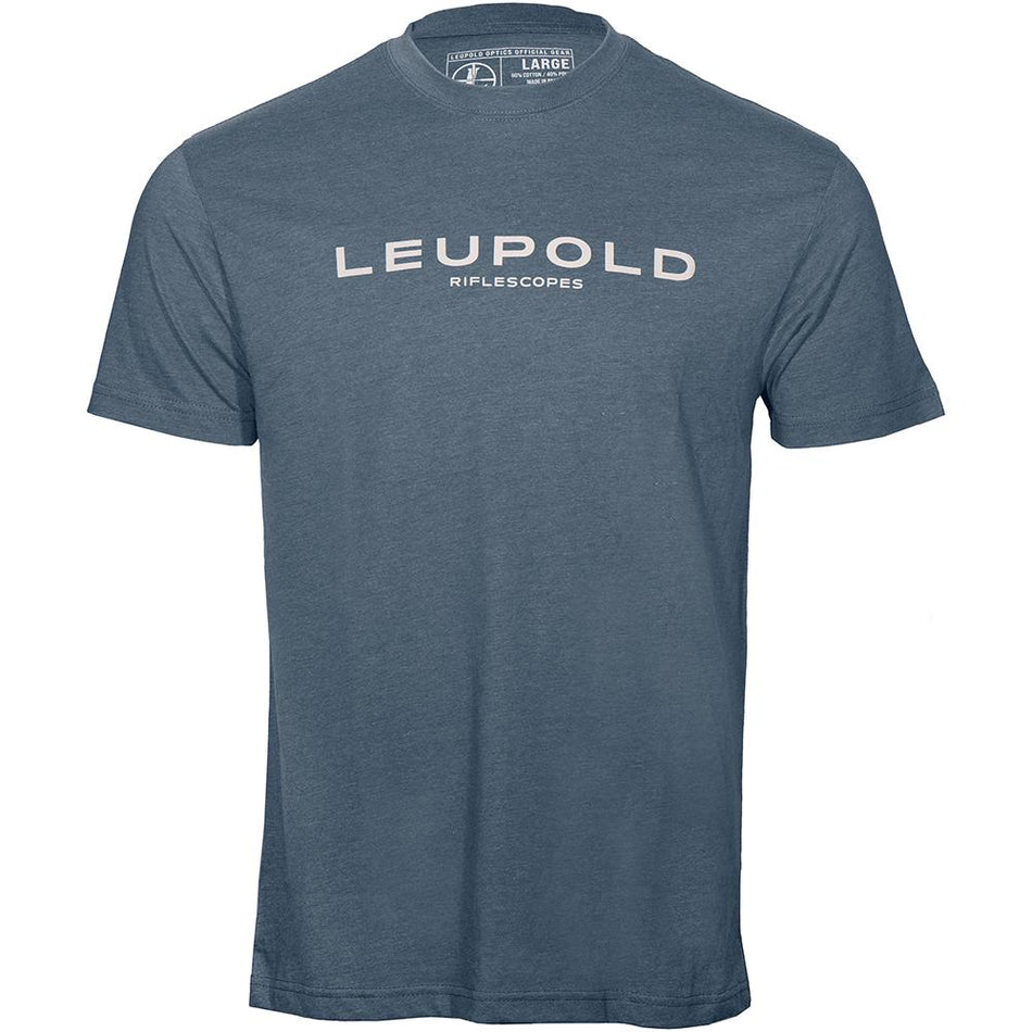 Leupold Riflescopes Short Sleeve Cotton Poly Blend Shirt Indigo M