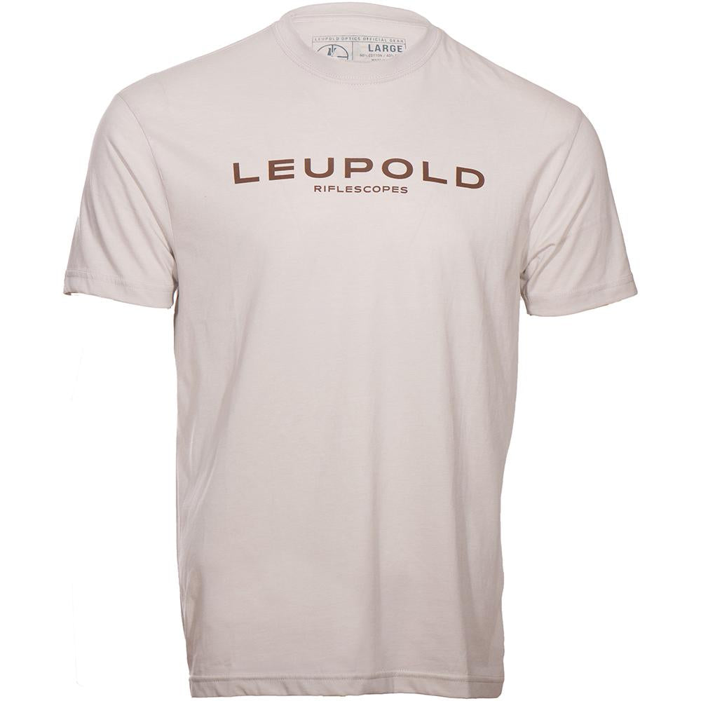 Leupold Riflescopes Cotton Poly Blend Short Sleeve Shirt Sand Large