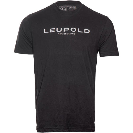 Leupold Riflescopes Logo Short Sleeve Shirt Black Medium Breathable
