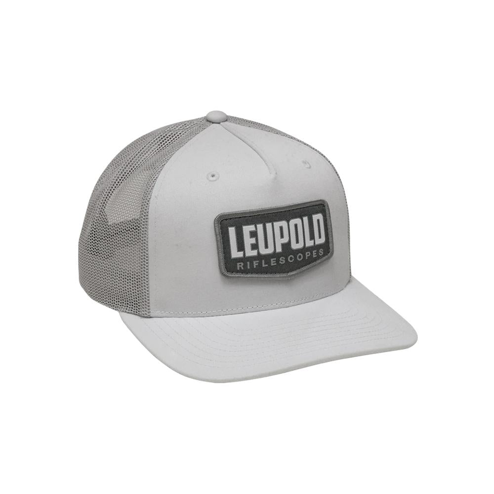 Leupold Riflescopes Logo Trucker Hat White Adjustable Pre-Curved Bill