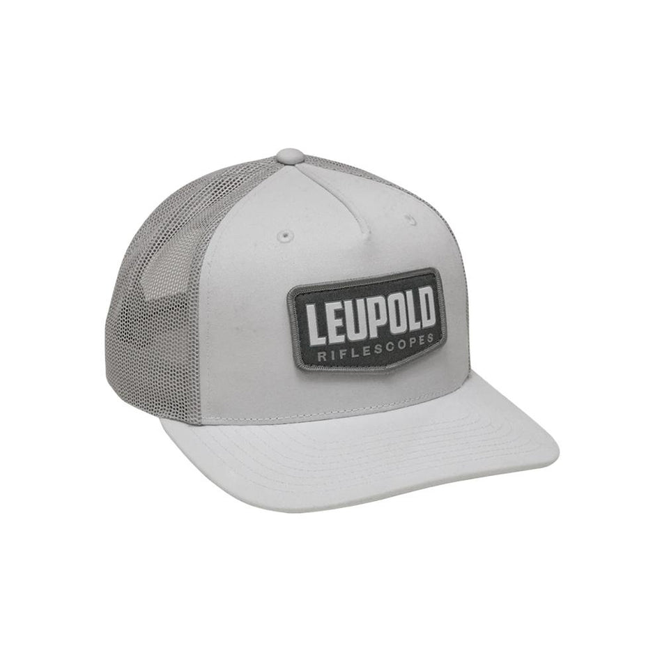 Leupold Riflescopes Logo Trucker Hat White Adjustable Pre-Curved Bill