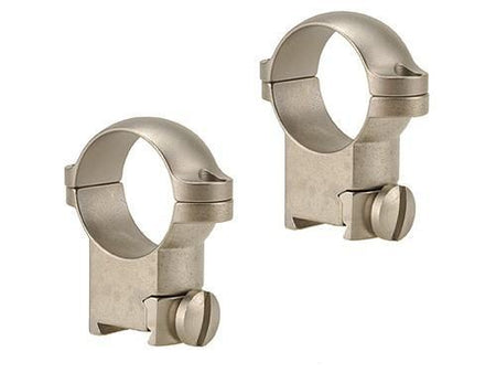 Leupold 1" High Silver Solid Steel Sako 2-Piece Ringmounts