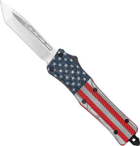 CobraTec CTK1 OTF American Flag Handle 3" Tanto Knife Large