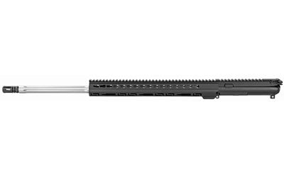 Luth-AR 24" Bull Barrel Upper Receiver Assembly, 223 Rem, 15" Palm KeyMod Handguard, Black Finish, BCG Included, AR-15 FTBL-B24
