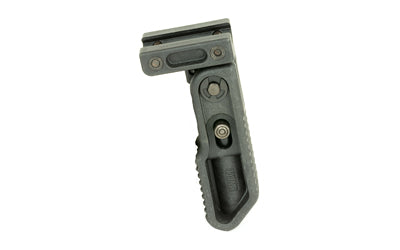 LWRC Mil-Spec Vertical Folding Grip with Serrated Surface, Picatinny Rail, Black 200-0111A01