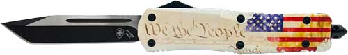 Templar Large OTF We The People 3.5" Black Tanto Finish Knife