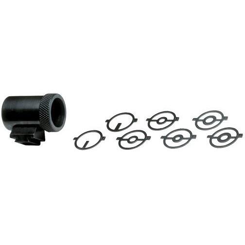 Lyman 20 MJT 7/8" Globe Front Sight 3/8" Dovetail Seven Anschutz Steel Apertures .700" Height