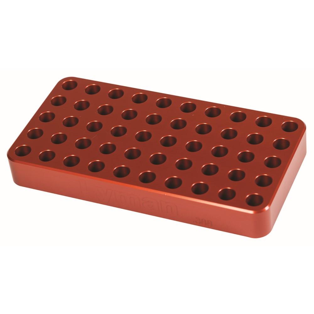 Lyman .388 Hole Anodized Aluminum Reloading Block for Small Rifles