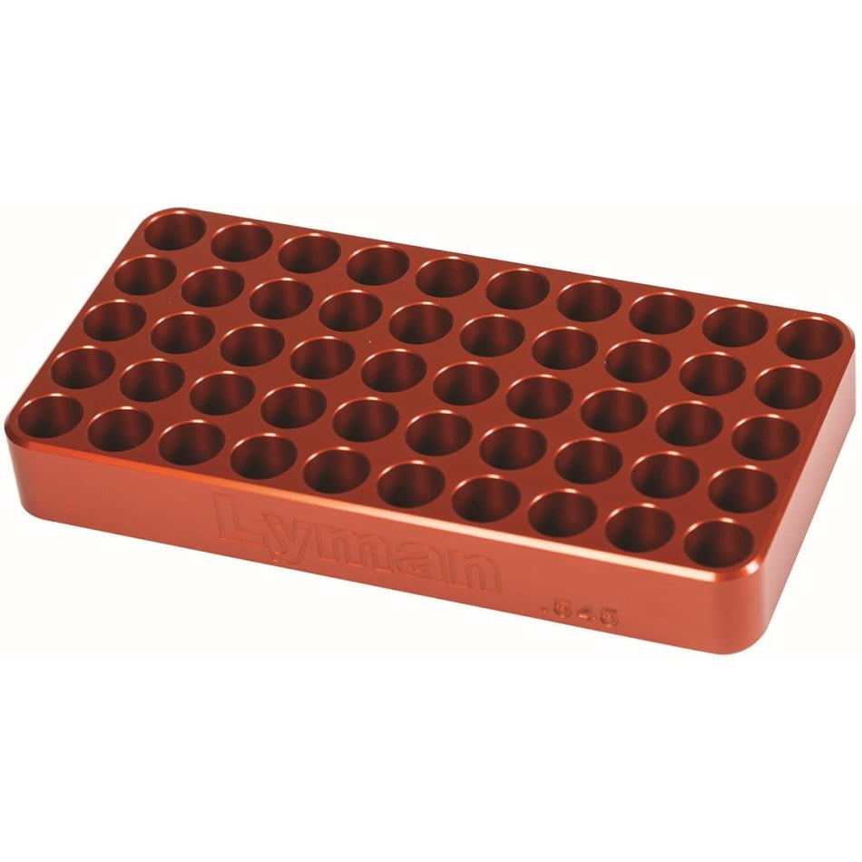 Lyman Anodized Aluminum 50-Round Loading Block .565" Hole