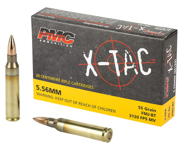 PMC X-Tac 5.56 NATO M193 55gr Full Metal Jacket Boat Tail