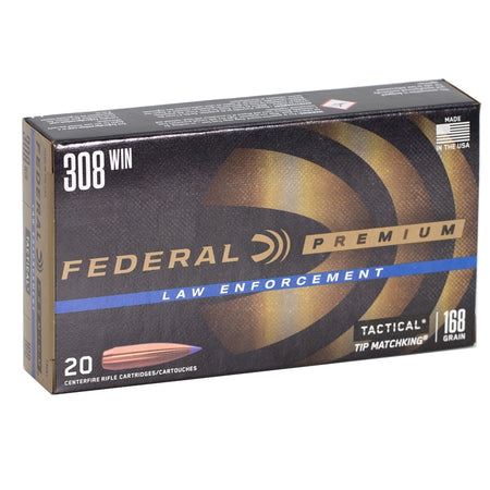 Federal Tactical TRU 308 Winchester Ammo 168 Grain Tactical Ballistic Tip