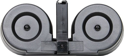 Iver Johnson AR15 223 Rem 100rd Black Clear Polymer Drum Magazine