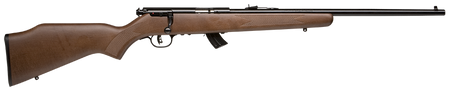 Savage Arms 60703 Mark II G Youth 22 LR 10+1 19" Matte Black Button Rifled Barrel, Matte Black Drilled & Tapped Carbon Steel Receiver, Satin Brown Fixed Wood Stock, Right Hand