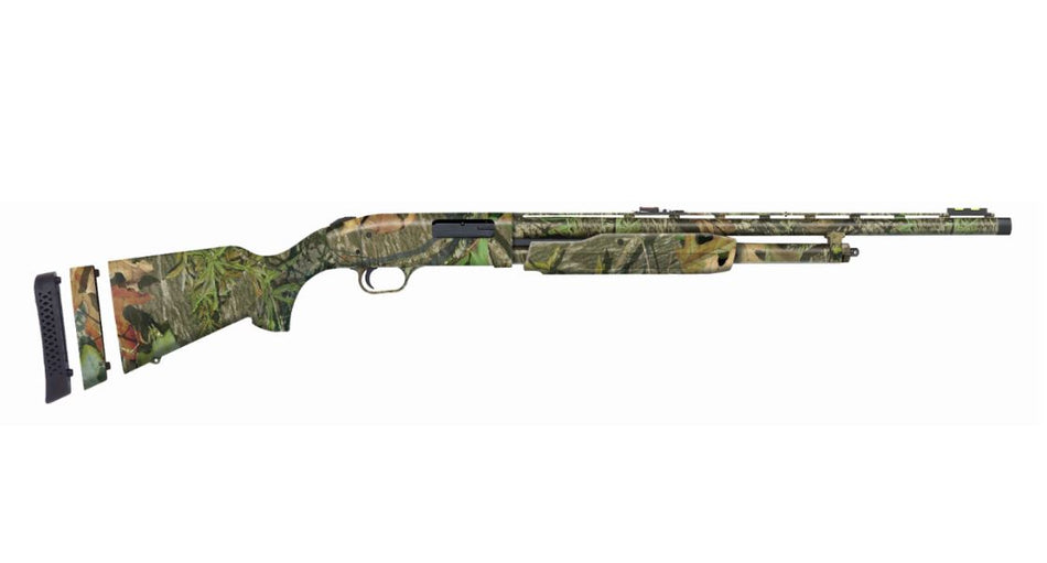 Mossberg 54157 500 Super Bantam Compact 20 Gauge Pump 3" 5+1 Overall Mossy Oak Obsession 22" Vent Rib Barrel, Steel Receiver & Adj LOP Mossy Oak Obsession Synthetic Stock, Right Hand, XF Turkey Choke