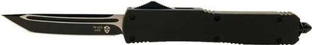 Templar Knife Slim OTF 3.1" Black Tanto Blade Black Rubber