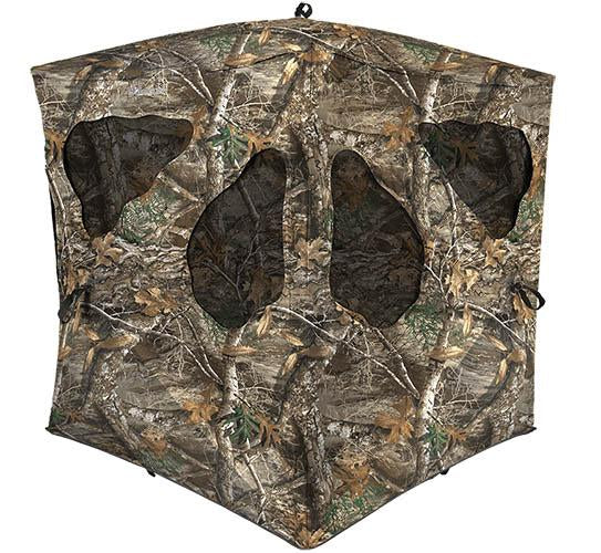Ameristep Silent Brickhouse Blind with Silent Toggle Windows Mossy Oak Break-Up Country