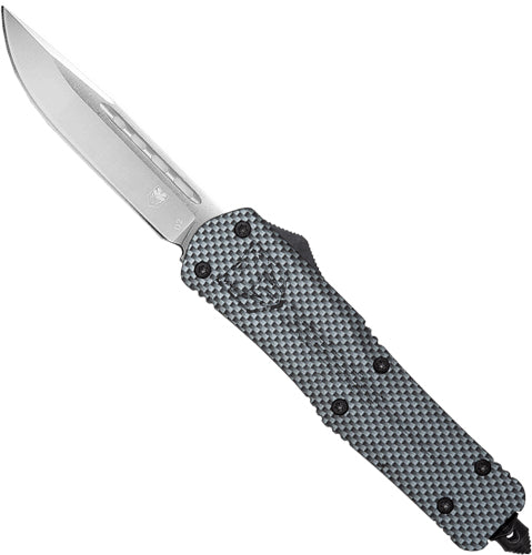 CobRaTec FS3 OTF Medium Carbon Fiber 3" D2 Drop Point Steel Knife