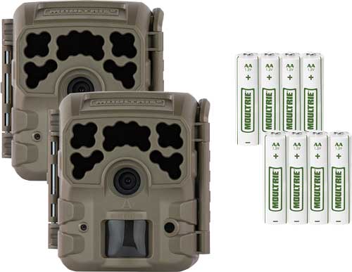 Moultrie 32i Micro No-Glow 32MP Trail Camera Two-Pack Combo