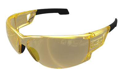 Mechanix Wear Type-N Amber Lens Safety Glasses, Black Frame, Anti-Fog VNS-30AC-PU