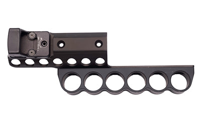 Mesa Tactical SureShell Side Saddle Carrier with RMR Reflex Mount, 6-Shell, Beretta 1301 12 Gauge, Aluminum, Matte Black