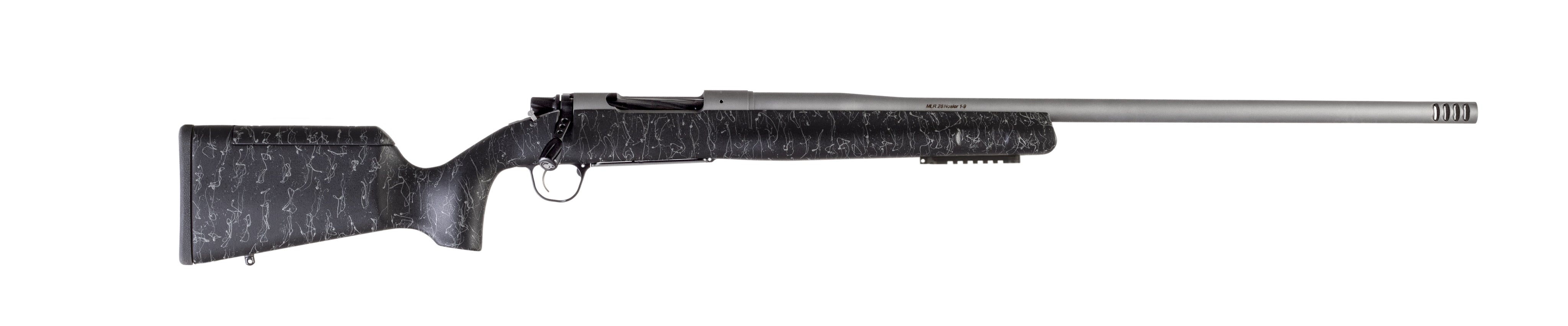 Christensen Arms 8010201500 Mesa Long Range 338 Lapua Mag 3+1 27" Threaded Barrel, Tungsten Gray Cerakote, Black with Gray Webbing Stock