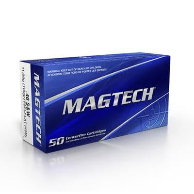 Magtech Sport Shooting Range/Training .40 S&W 180 grain Full Metal Jacket Flat Nose ammunition