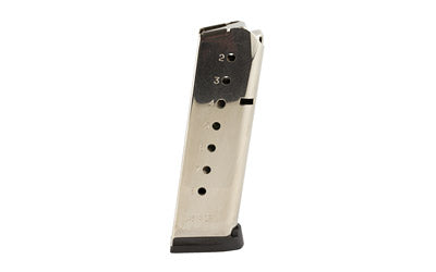 Armscor Steel 1911 Magazine, .45 ACP, 8 Rounds, Nickel Finish, Silver Polymer Base Plate