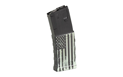 Mission First Tactical AR-15 EXD 30-Round Magazine, .223 Rem/5.56 NATO, Monochrome American Flag Edition