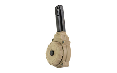 ProMag 50-Round 9mm Drum Magazine Fits Sig Sauer P320, FDE Polymer Construction DRM-A55-FDE