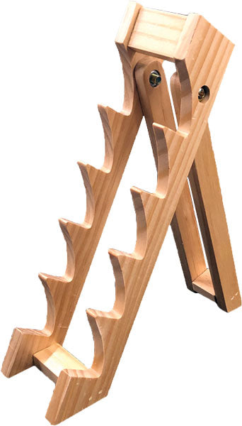 ABKT Roper 5-Knife Wood Display Stand for Glass Cases