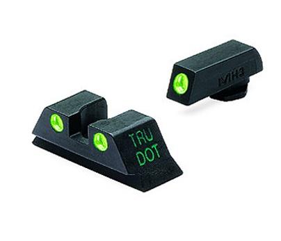 Meprolight Tru-Dot Suppressor Height Night Sight Set for Glock Pistols Green/Green