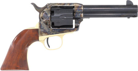 Cimarron Model P Percussion Revolver .44 Cal 4.75" Case Colored Blued Walnut 6 Shot