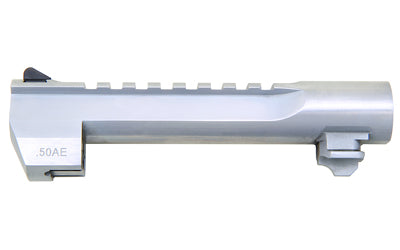 Magnum Research 6" .50 AE Barrel with Picatinny Accessory Rail, Brushed Chrome, Fits Desert Eagle MK XIX BAR506BC