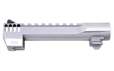 Magnum Research 6" .50 AE Polished Chrome Barrel with Picatinny Rail and Muzzle Brake, Fits Desert Eagle MK XIX BAR506PCIMB