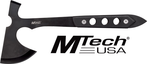 MTech 10" Tomahawk 5" Black Blade with G10 Handle and Sheath