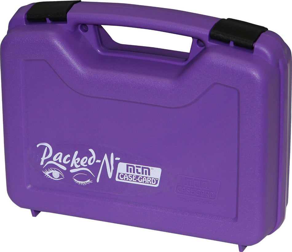 MTM Case-Gard Purple Lockable Single Handgun Case 4 Inch Made in USA