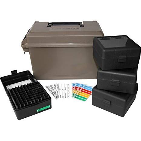 MTM .223 Ammo Can AC50 and 4 RS-100 Ammo Boxes Dark Earth Color