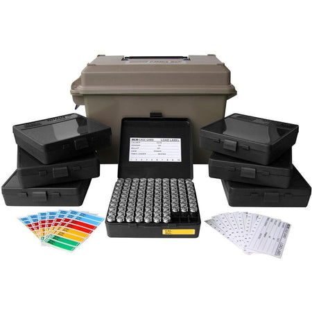 MTM AC50 Dark Earth Ammo Can and 7-Pack P10045 Boxes for .45 ACP Storage 700 Rounds