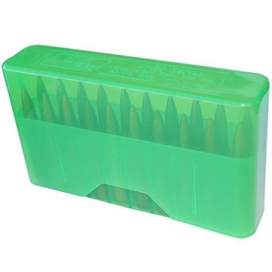 MTM J-20 Slip Top Rifle Ammo Storage Case Clear Green