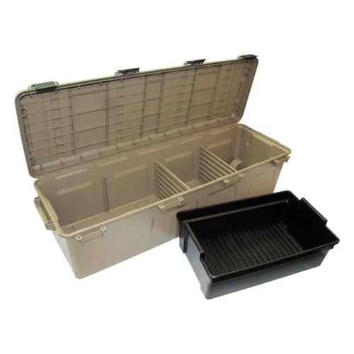 MTM Mule Mobile Wheeled Gear Crate 81 Qt Dark Earth Color