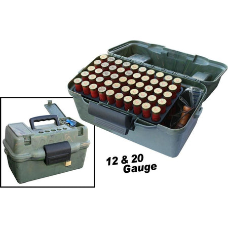 MTM Deluxe Shotshell Case Wild Camo 100 Rounds Dual Gauge Lockable