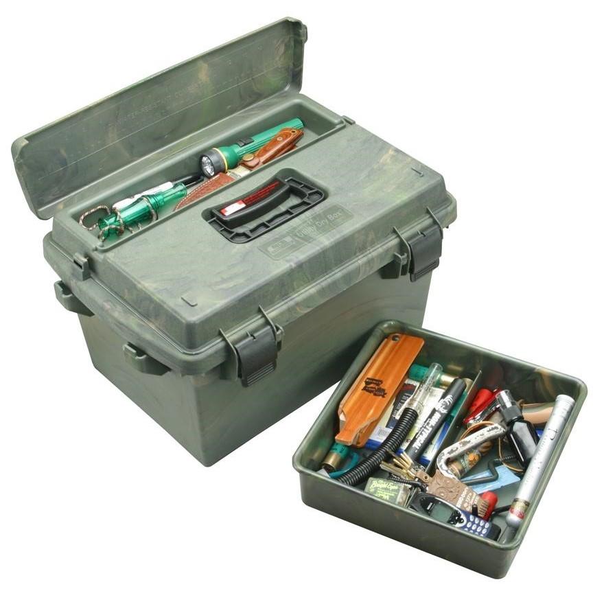 MTM 18.5x13x10 Inch Wild Camo Sportsmen's Plus Waterproof Utility Dry Box