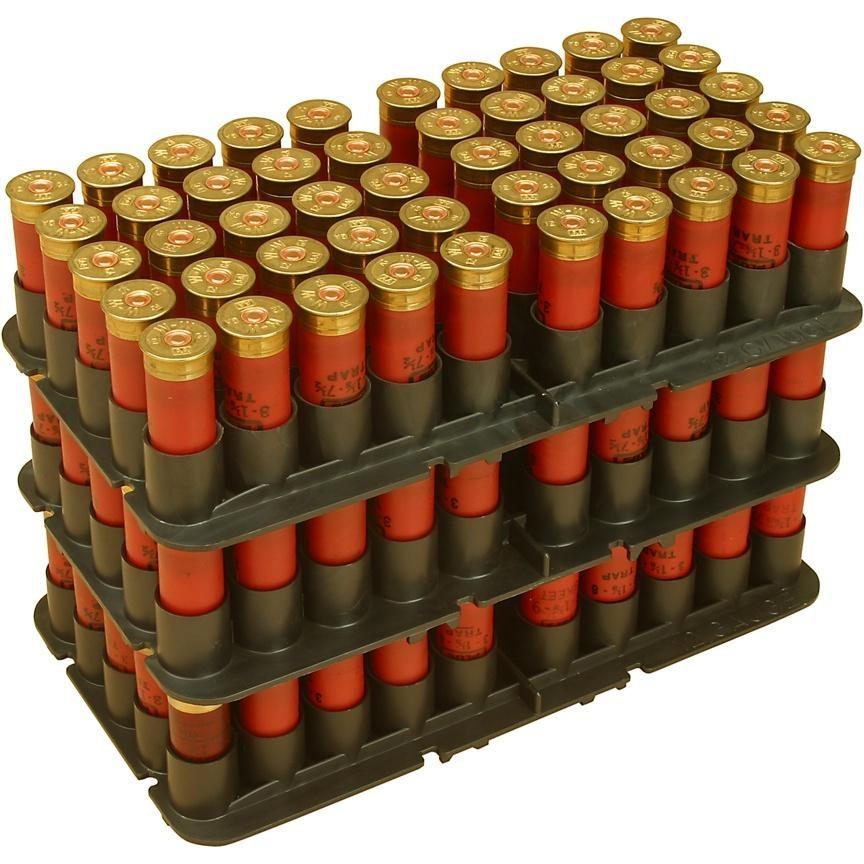 MTM Stackable 16 Gauge Shotshell Tray 50-Round Black