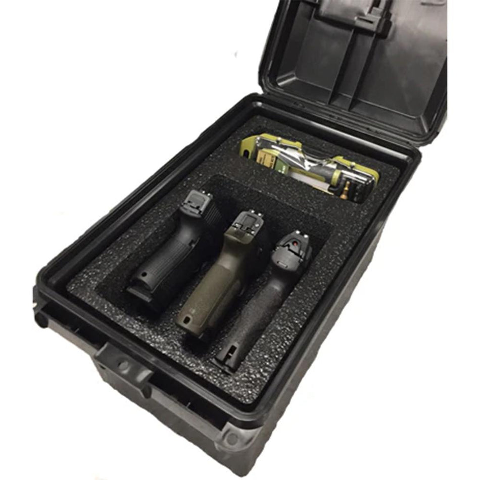 MTM Tactical 3-Gun Pistol Carry Case Dark Earth