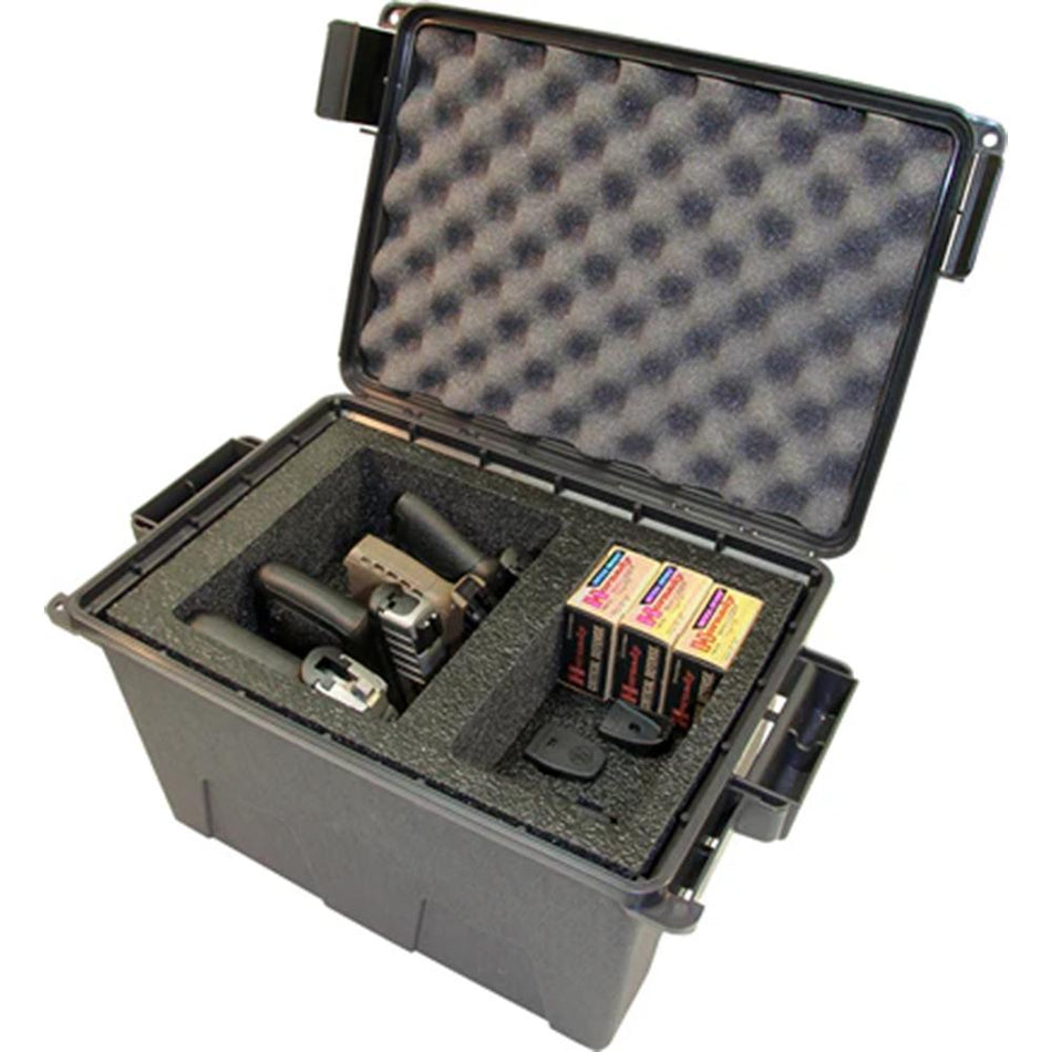 MTM Dark Earth Tactical Pistol Case for 4 Handguns O-Ring Sealed