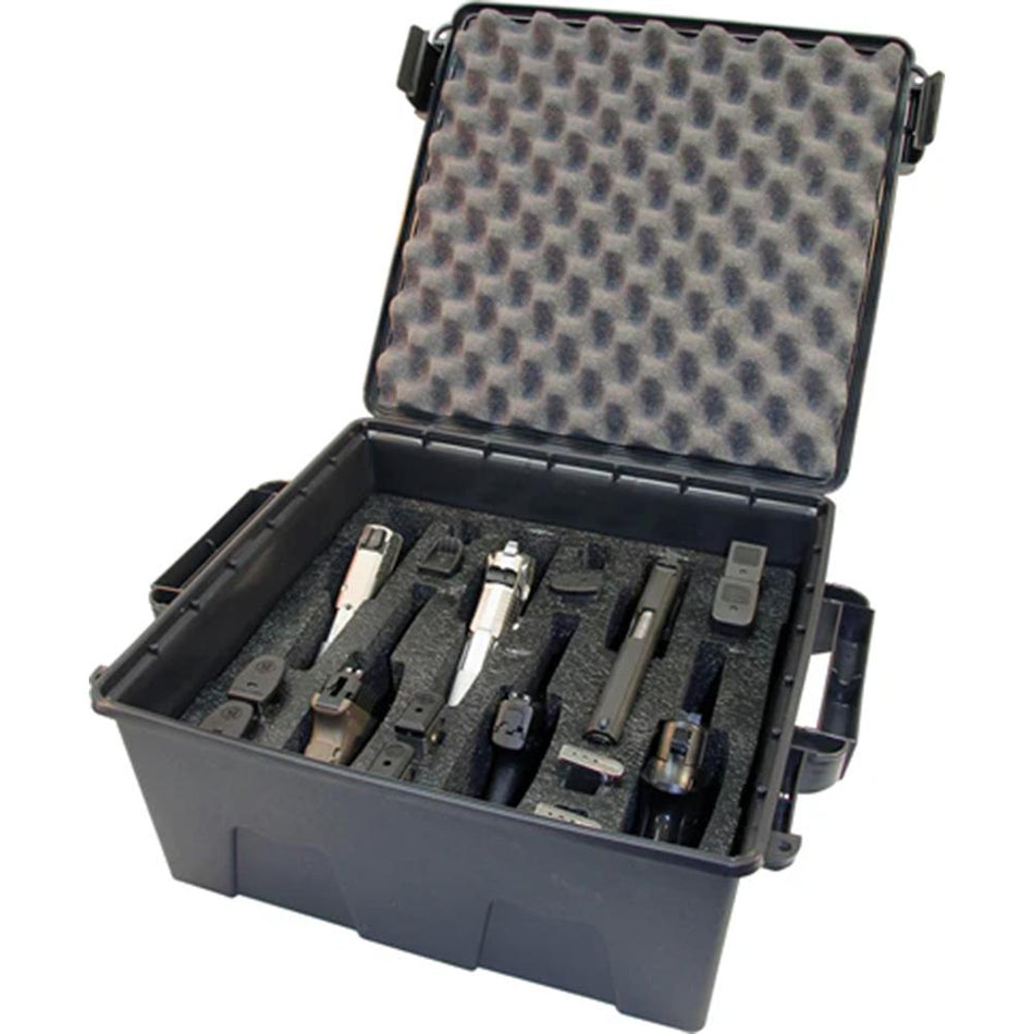 MTM Tactical Handgun Storage and Transport Case 6 Pistols Dark Earth